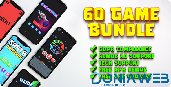 60 Games Ultimate Bundle - Android Games for Reskin and Publishing