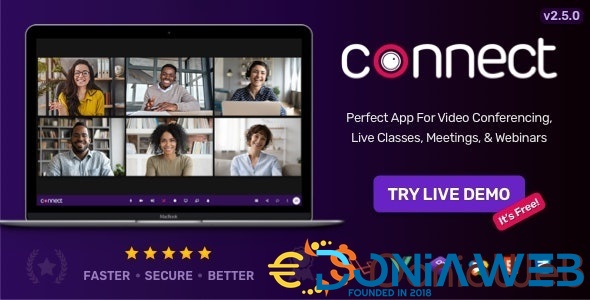 Connect - Video Conference, Online Meetings, Live Class & Webinar, Whiteboard, Live Chat