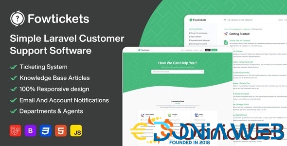 Fowtickets - Simple Customer Support Software With Ticketing System And Knowledge Base