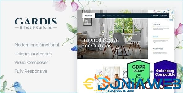 Gardis | Blinds and Curtains Studio & Shop WordPress Theme