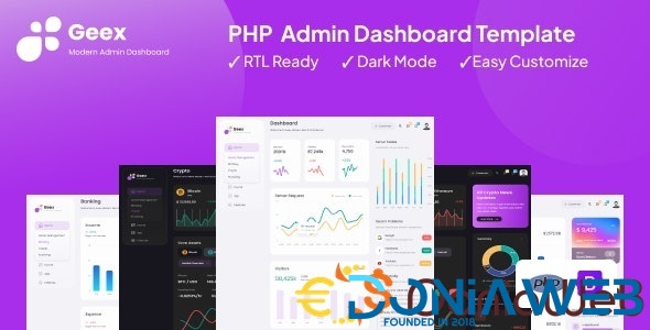 Geex - PHP Admin & Dashboard Template