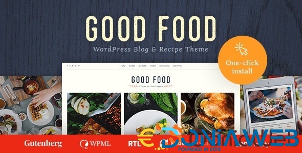 Good Food - Recipe Magazine & Food Blogging Theme