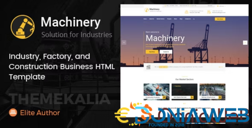 More information about "Machinery - Factory Business HTML Template"