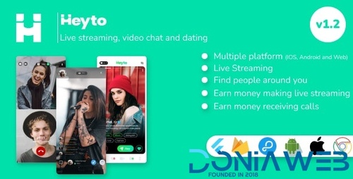 More information about "Heyto - Live Streaming (iOS, Android and Web) Paid Video calls and Dating, Payouts with Admin Panel"