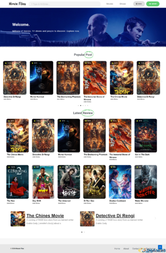 More information about "Movie Files – Top Movie Review Website Template Kit of the Year 2024"