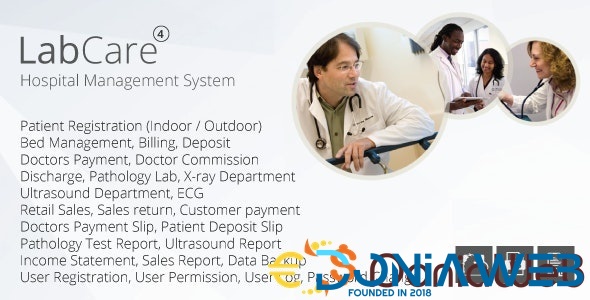 LabCare - Hospital Management System (Billing, Pathology, Ultrasound, ECG, Retail)