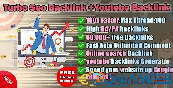 Turbo Seo backlink+Youtube Backlink Generator