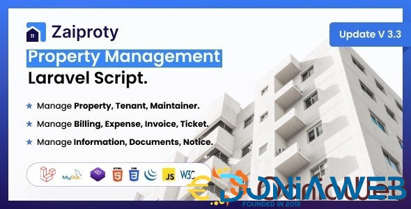 Zaiproty - Property Management Laravel Script