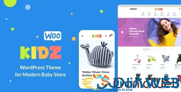 KIDZ - Baby Shop & Kids Store WordPress WooCommerce Theme