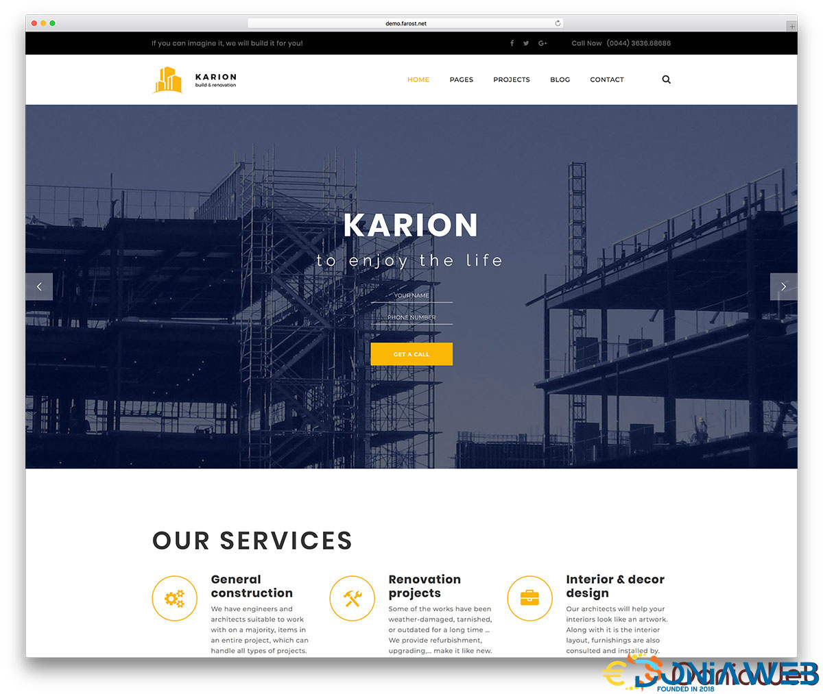 Karion - Construction & Building WordPress Theme