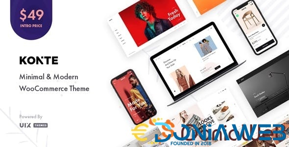 Konte - Minimal & Modern WooCommerce WordPress Theme