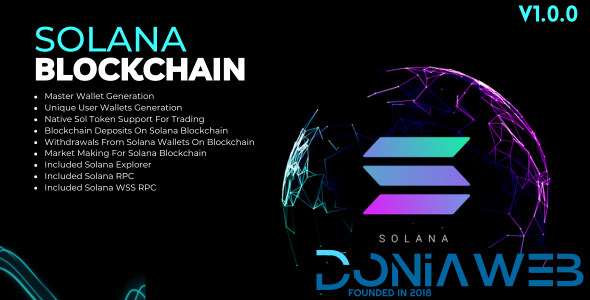 Solana Blockchain for Ecosystem Addon Bicrypto