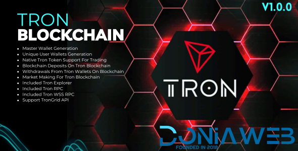 Tron (TRX) Blockchain for Ecosystem Addon Bicrypto