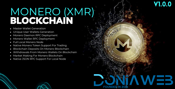 Monero (XMR) Blockchain for Ecosystem Addon Bicrypto