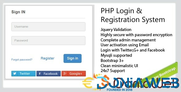 Secure-PHP-Login & Registration System