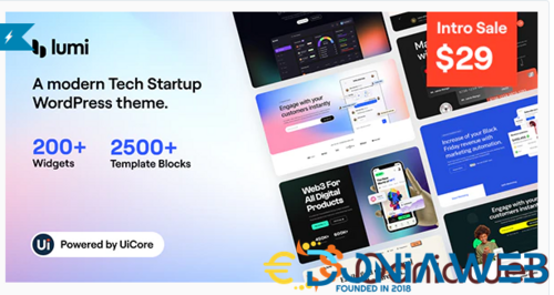 More information about "Lumi - Tech Startup WordPress Theme"