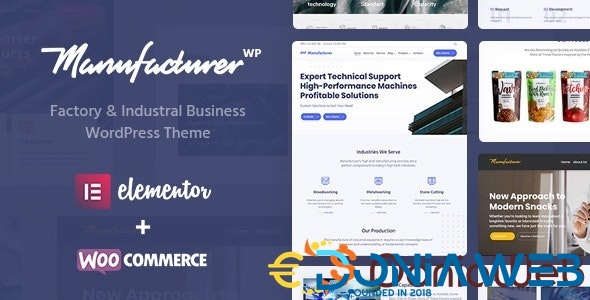 Manufacturer - Factory and Industrial WordPress Theme