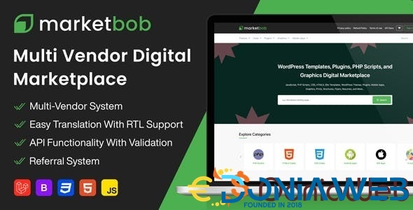 Marketbob - Multi-Vendor Digital Marketplace