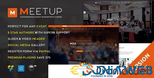 Meetup - Conference Event WordPress Theme