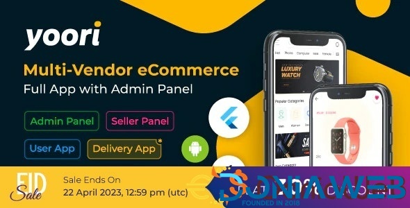 YOORI - Flutter Multi-Vendor eCommerce Full App with Admin Panel