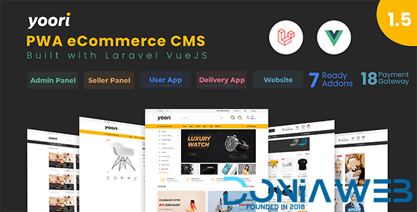 YOORI eCommerce | Single & Multi-Vendor PWA Marketplace CMS