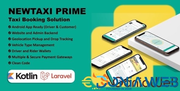 NewTaxi Prime - Taxi App With Admin Panel | Multi Payment Gateway | Wallet | Money Transfer