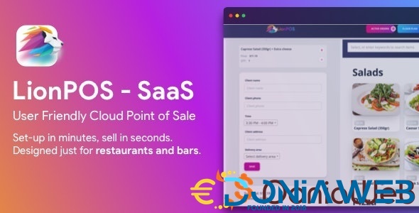 Lion POS - SaaS Point Of Sale Script for Restaurants and Bars with floor plan