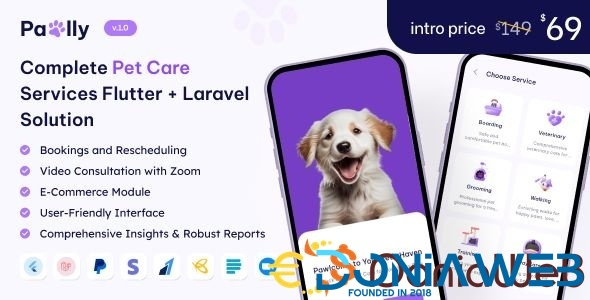 Pawlly - All-in-one Pet Care Solution in Flutter + Laravel with ChatGPT