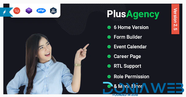 PlusAgency v2.6.0 - Business Agency CMS & Website Management System