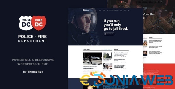 Police & Fire Department and Security Business WordPress Theme