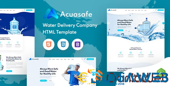 Acuasafe - Drinking Mineral Water Delivery HTML Template