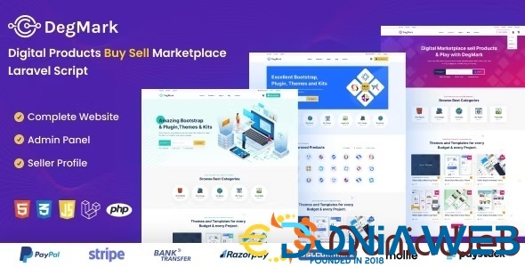 DegMark - Digital Products Buy Sell Marketplace Laravel Script