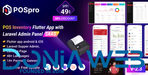 More information about "POSpro - POS Inventory Flutter App with Laravel Admin Panel SAAS"