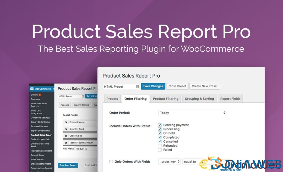 Product Sales Report Pro for WooCommerce Pro