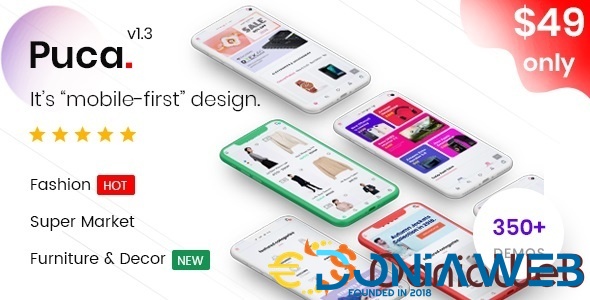 Puca - Best Optimized Mobile WooCommerce Theme