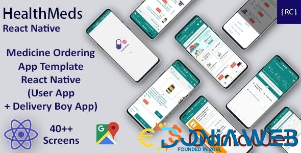 Online Medicine Ordering App Template React Native | Online Pharmacy App Template React Native