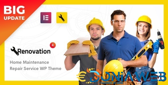 Renovation - Repair Service, Home Maintenance Elementor WP Theme