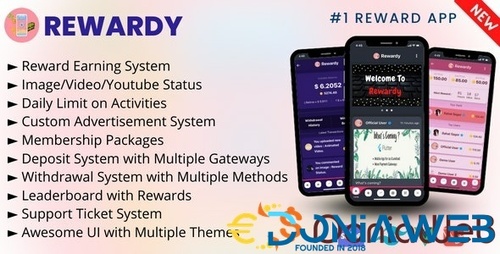 More information about "Rewardy - Status App with Reward Points + PWA + Backend"