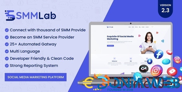 SMMLab - Social Media Marketing SMM Platform