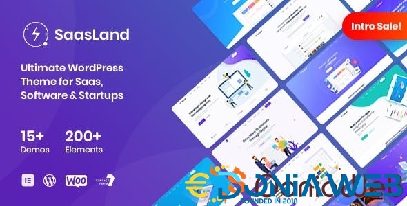 Saasland - MultiPurpose WordPress Theme for Saas Startup