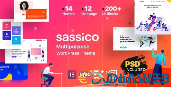 Sassico - Multipurpose Saas Startup Agency WordPress Themes