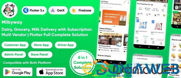 Milkyway - Multi-Vendor Milk Subscription App | Daily Milk & Grocery Delivery App | Full Solution