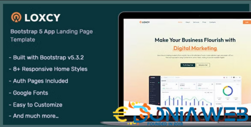 More information about "Loxcy - Landing Page Template"