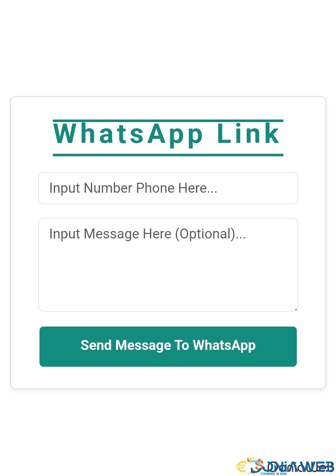 WhatsApp Link Source Code