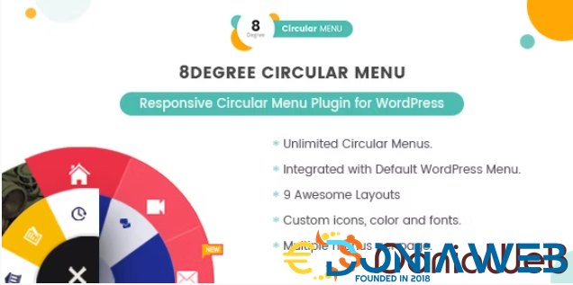 8Degree Circular Menu - Responsive Circular Menu Plugin for WordPress