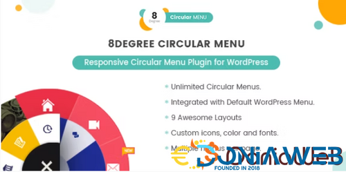 More information about "8Degree Circular Menu - Responsive Circular Menu Plugin for WordPress"