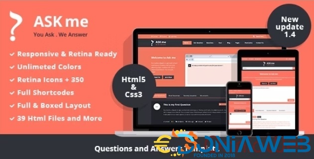 Ask me - Responsive Questions and Answers Template