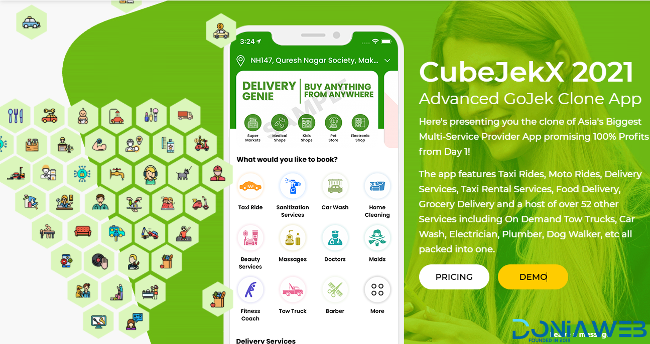 CubeJekX 2020 Advanced GoJek Clone App - V3cube v4