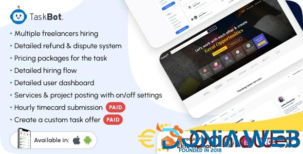 Taskbot - A Freelancer Marketplace WordPress Plugin