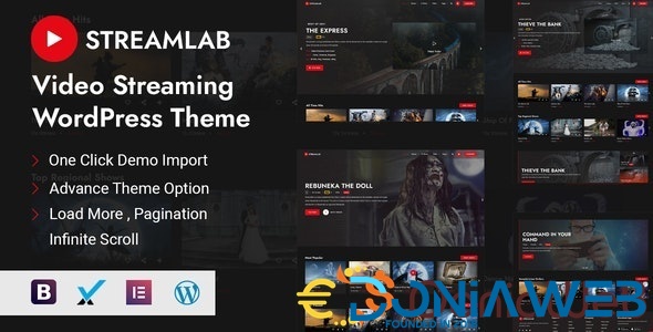 Streamlab - Video Streaming WordPress Theme